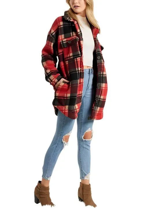 Last Chance! Plaid Fleece Jacket