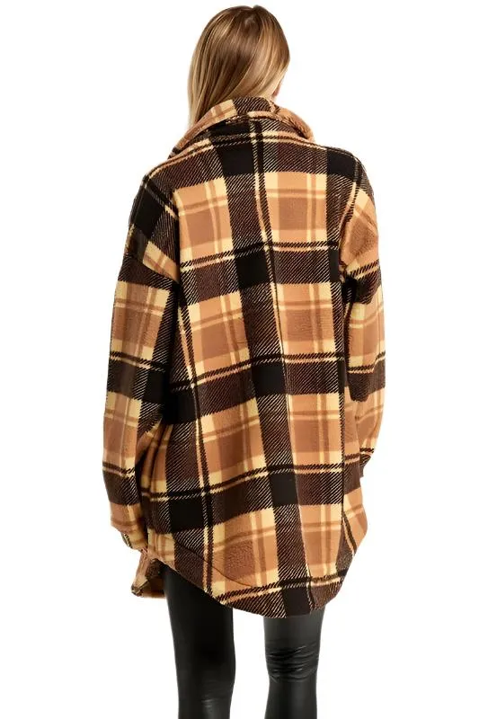 Last Chance! Plaid Fleece Jacket