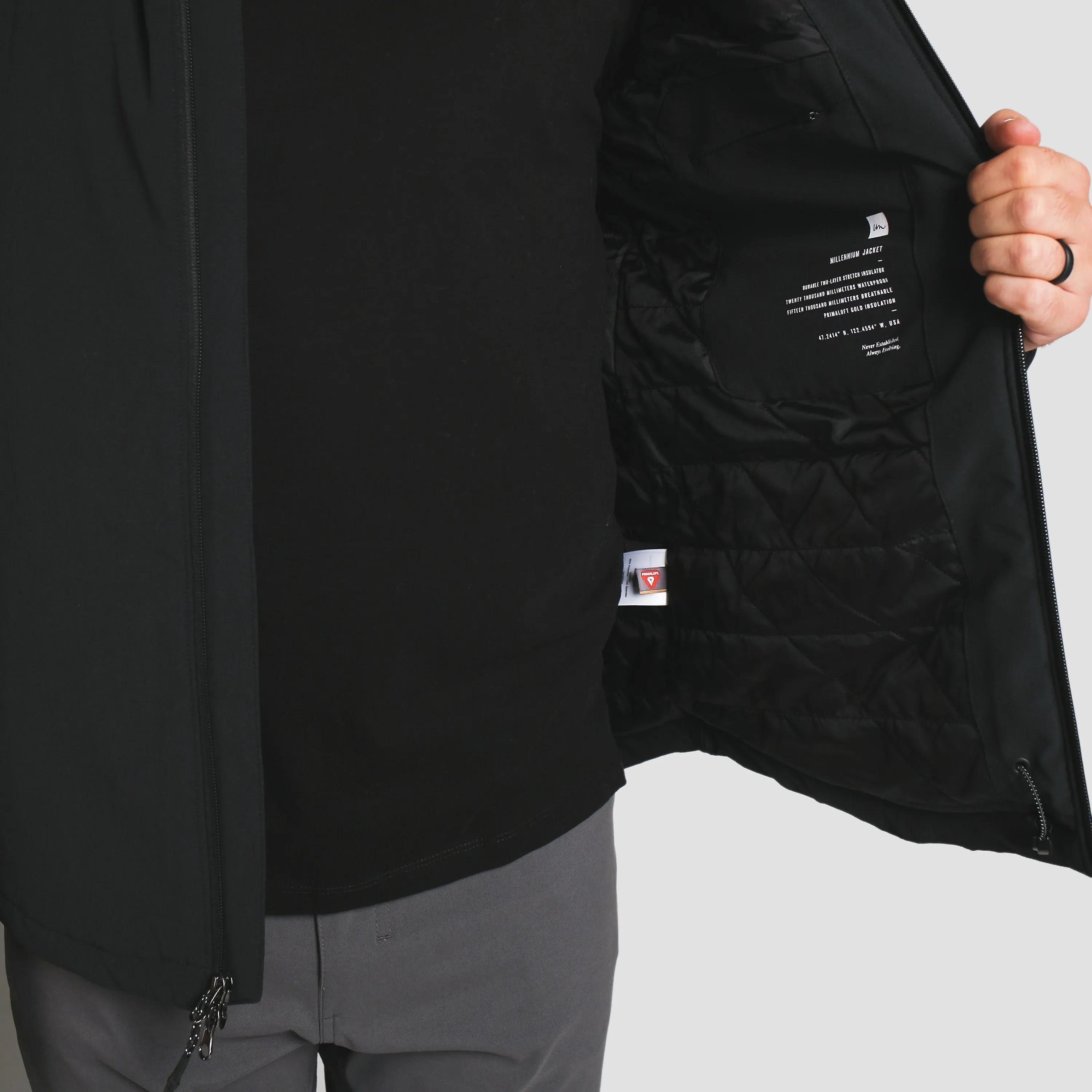 Millennium 2L Hooded Jacket Black