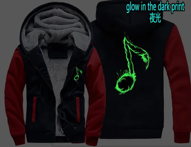 Music Note Zipper Hoodie