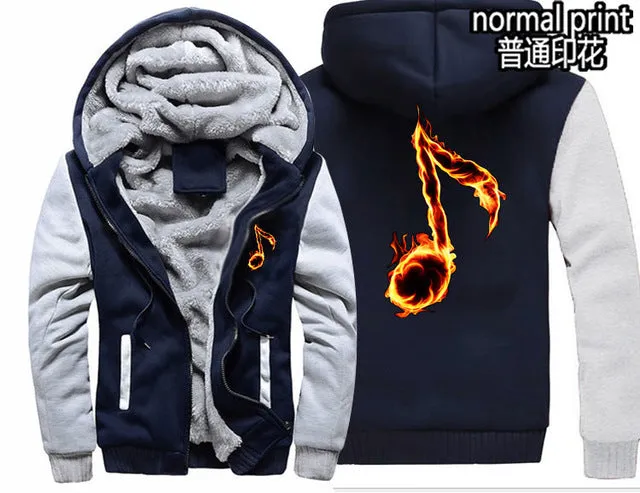 Music Note Zipper Hoodie