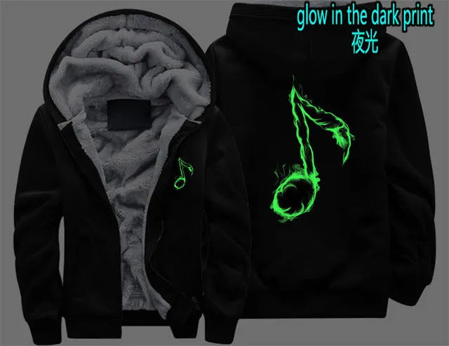 Music Note Zipper Hoodie