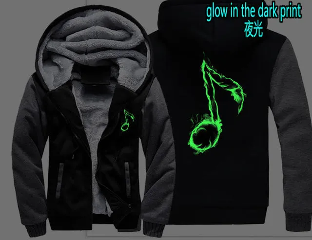 Music Note Zipper Hoodie