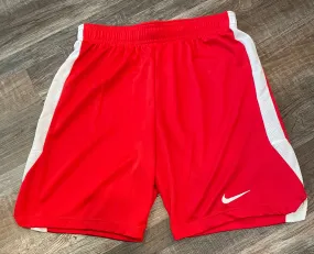 NIKE Red Shorts with white down the leg Womens 3” inseam size small