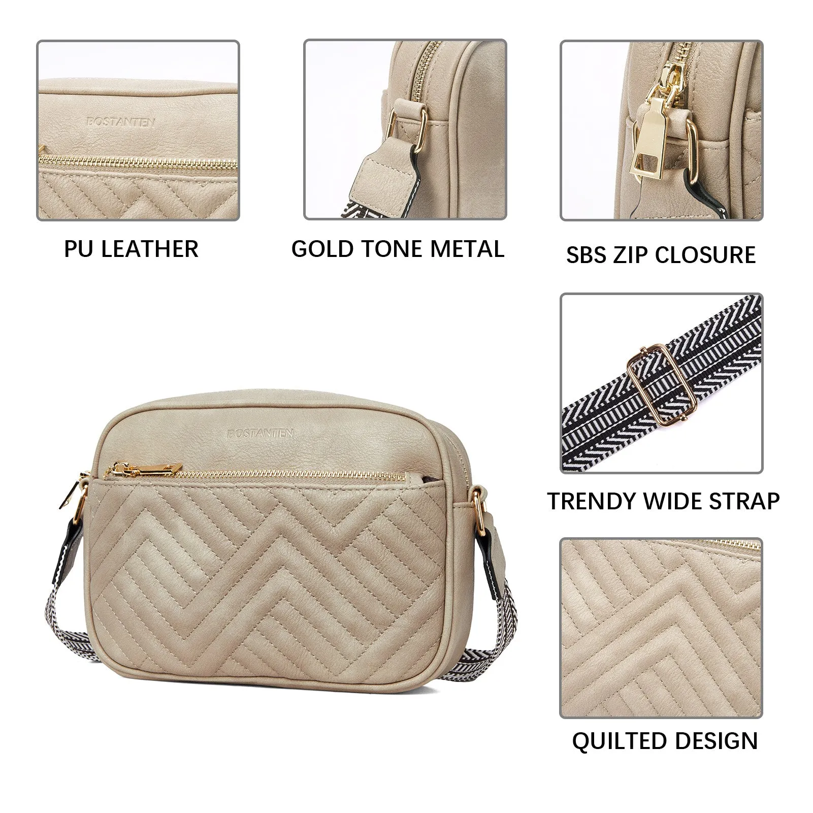 Nola Stylish Quilted Crossbody Bag for Women