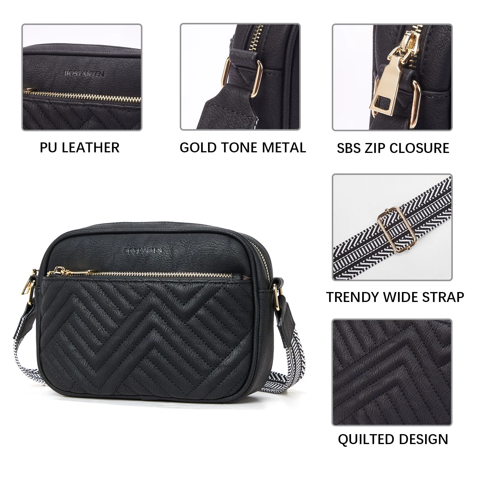 Nola Stylish Quilted Crossbody Bag for Women