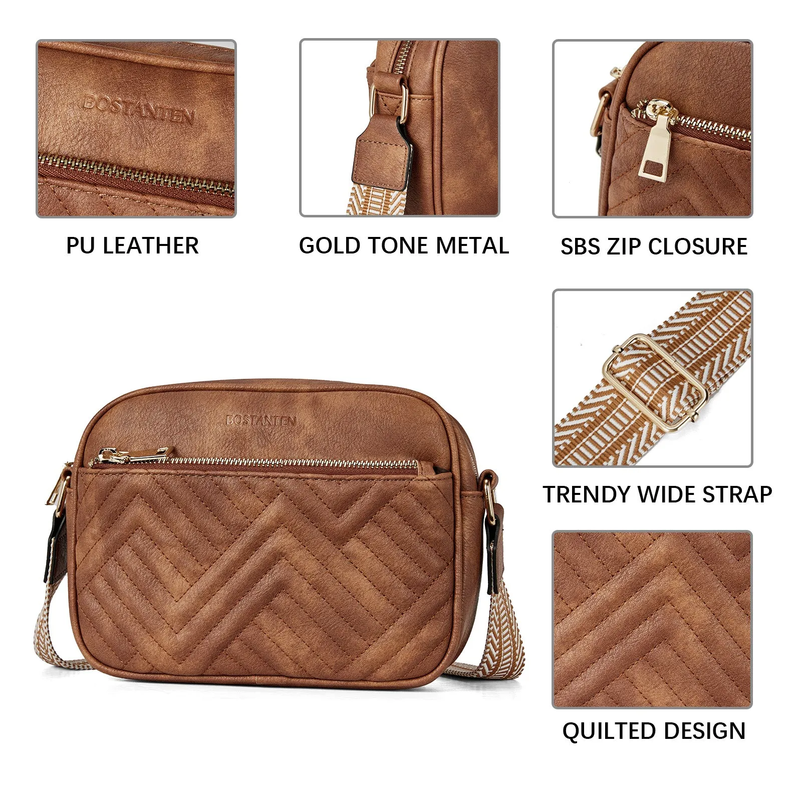 Nola Stylish Quilted Crossbody Bag for Women