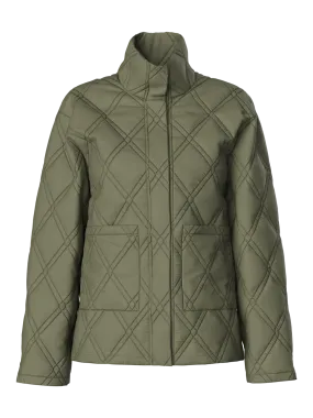 PCMISTA Quilted Jacket - Deep Lichen Green