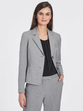 Petite Doris Jacket, Iconic Melange Crepe