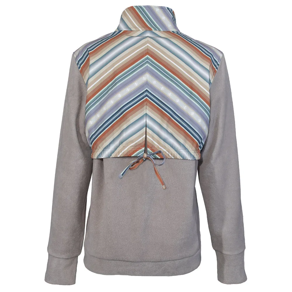 "Ladies Tech Fleece Jacket" Cream/Serape