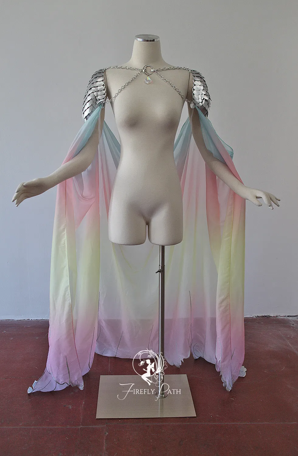 Rainbow Blossomscale Cape | One-of-a-kind