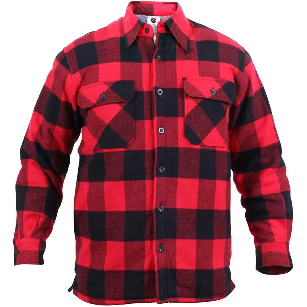 Rothco Extra Heavyweight Buffalo Plaid Sherpa Lined Flannel Shirts