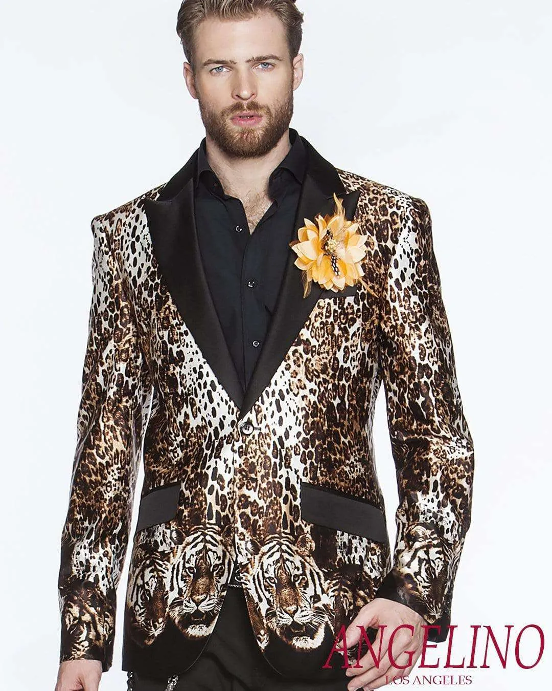 Silk Blazer for Men Tiger - Wedding - Tuxedo - Dinner Jacket