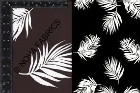 SUPER SOFT POLYESTER SPANDEX DBP / DTY BRUSHED TROPICAL LEAVES [NF00969B-009]