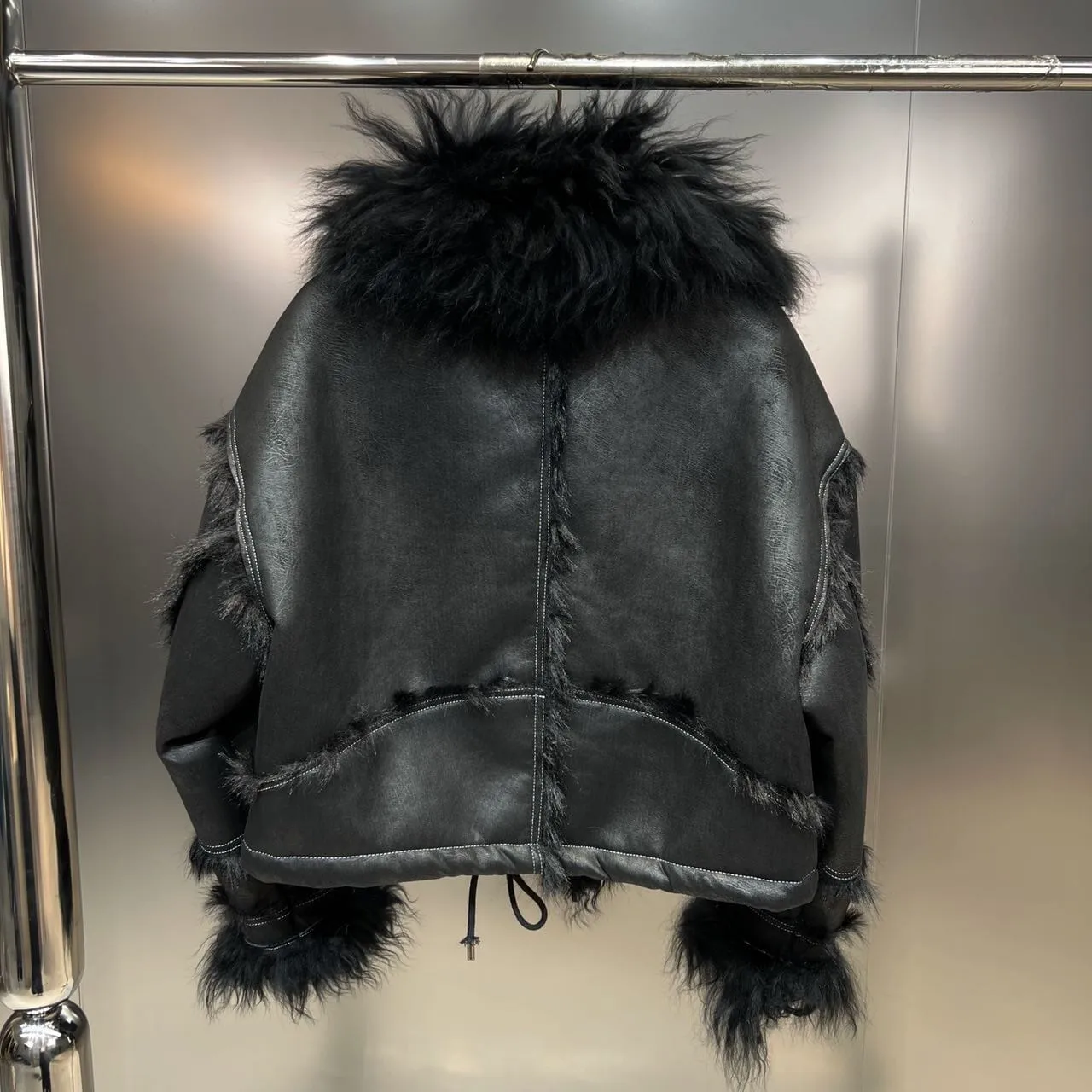 The Jordyn Oversized Cropped Faux Fur Winter Jacket - Multiple Colors