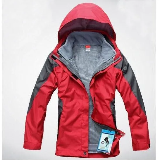 Womens 3 in 1 Waterproof Skiing Trekking Outdoor Jacket