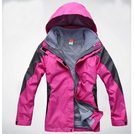 Womens 3 in 1 Waterproof Skiing Trekking Outdoor Jacket