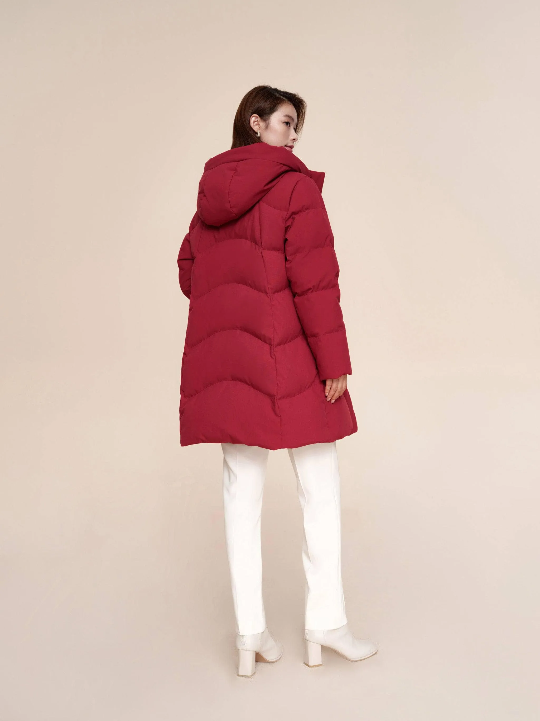 Women's Middle Length Down Coat 5124