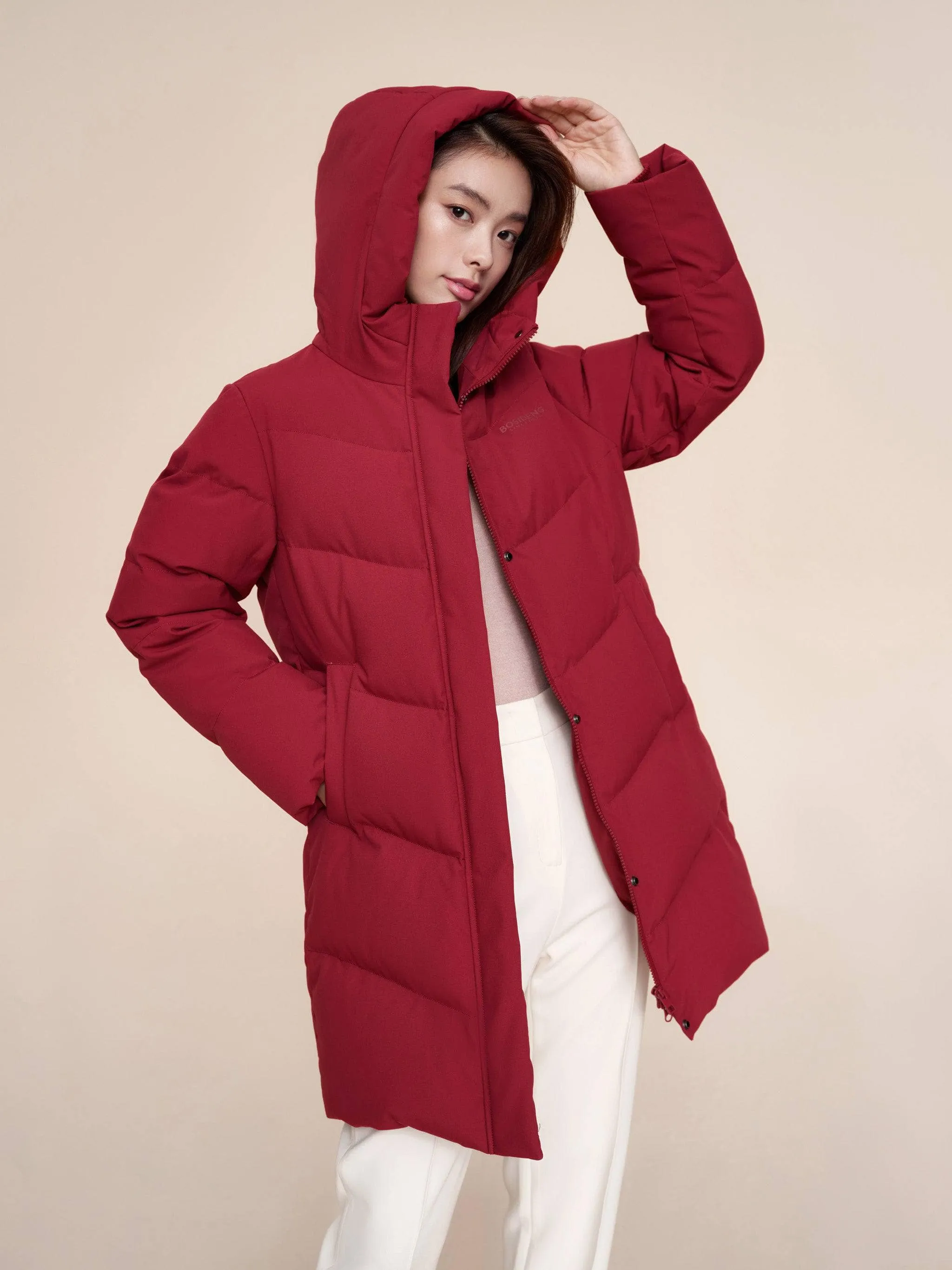 Women's Middle Length Down Coat 5124