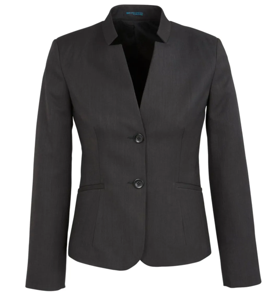 WOMENS SHORT JACKET WITH REVERSE LAPEL   60113