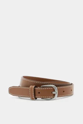 Womens Slim Leather Belt