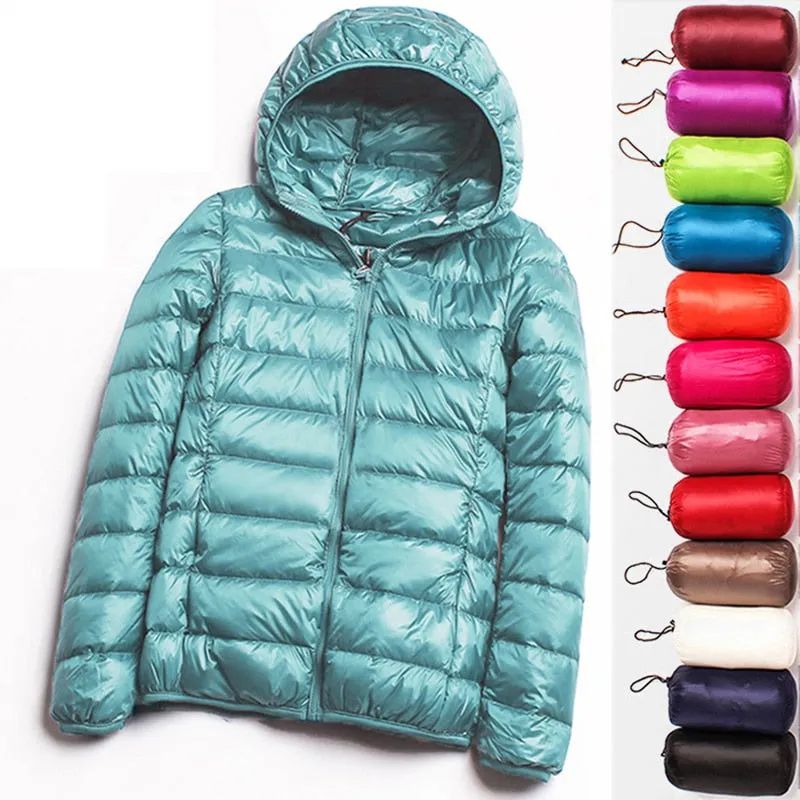 Womens Ultra-light Down Puffer Jacket