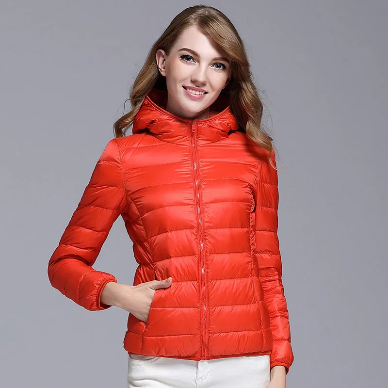 Womens Ultra-light Down Puffer Jacket