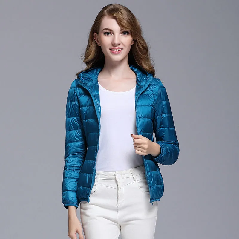 Womens Ultra-light Down Puffer Jacket