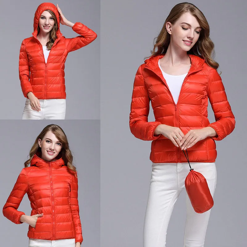 Womens Ultra-light Down Puffer Jacket