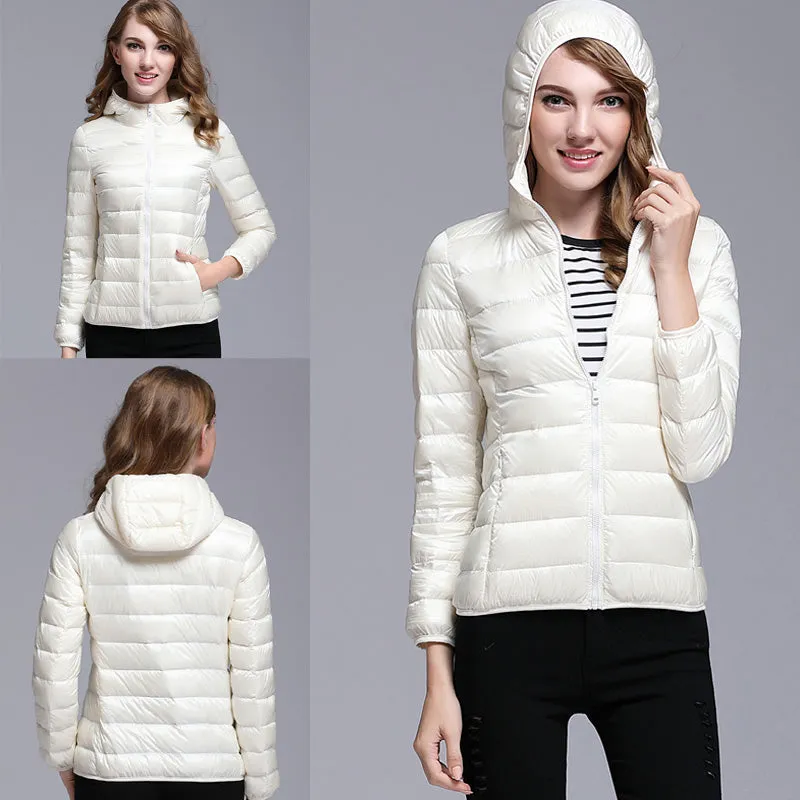 Womens Ultra-light Down Puffer Jacket