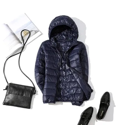 Womens Ultra-light Down Puffer Jacket