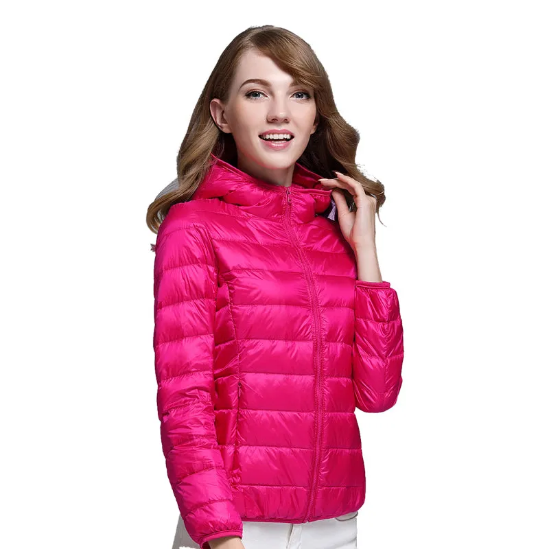 Womens Ultra-light Down Puffer Jacket