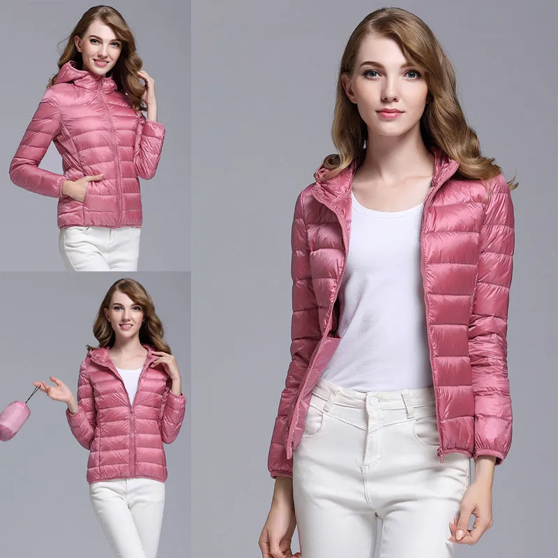 Womens Ultra-light Down Puffer Jacket