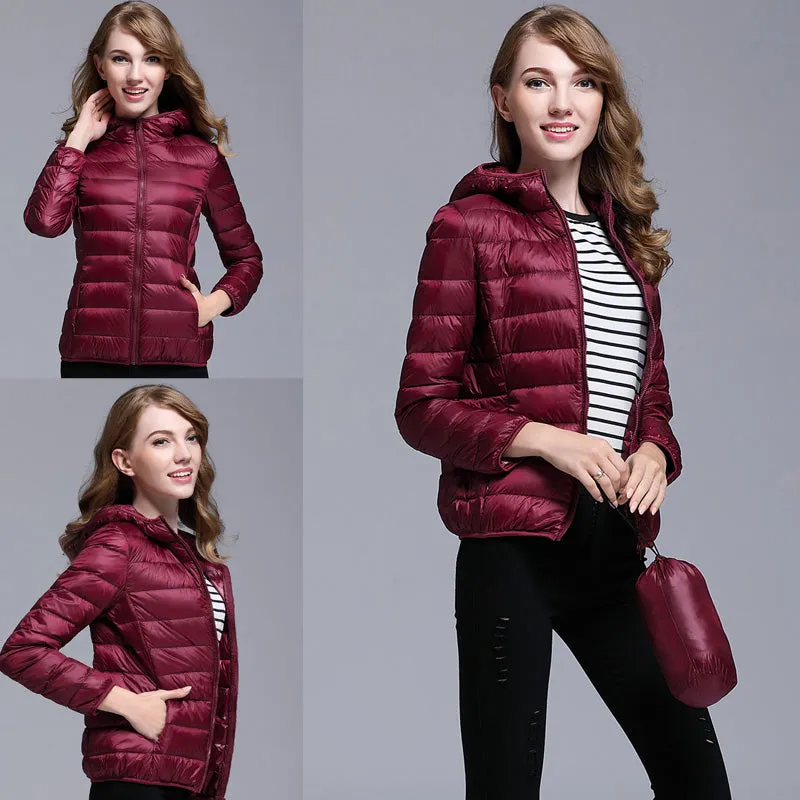 Womens Ultra-light Down Puffer Jacket