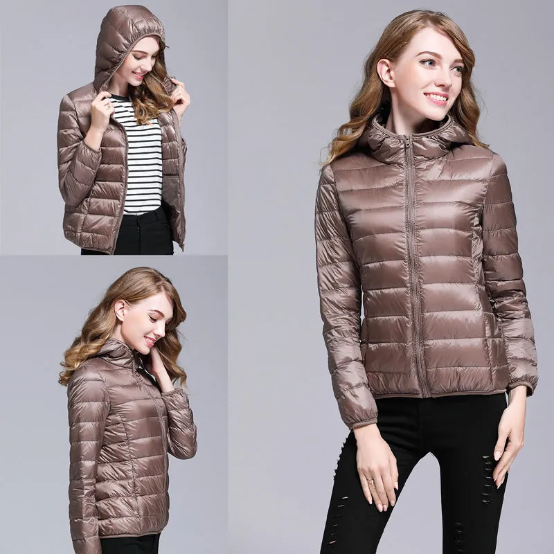 Womens Ultra-light Down Puffer Jacket