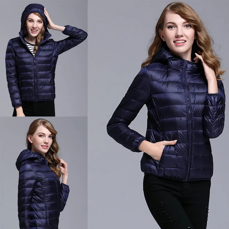 Womens Ultra-light Down Puffer Jacket